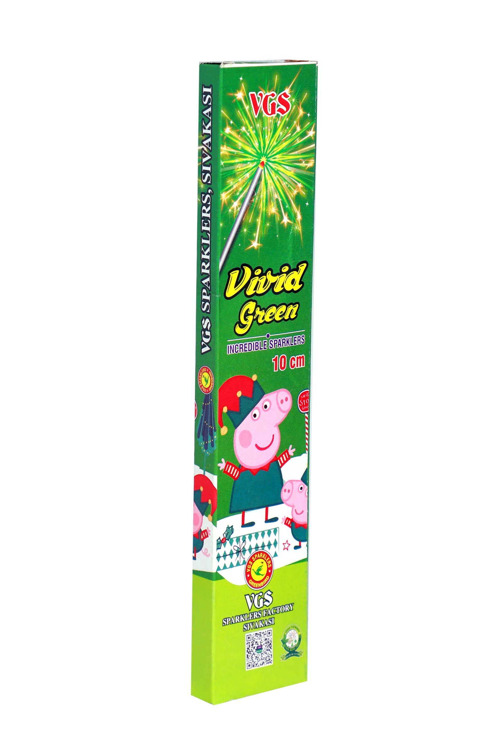 10 CM Green Sparklers