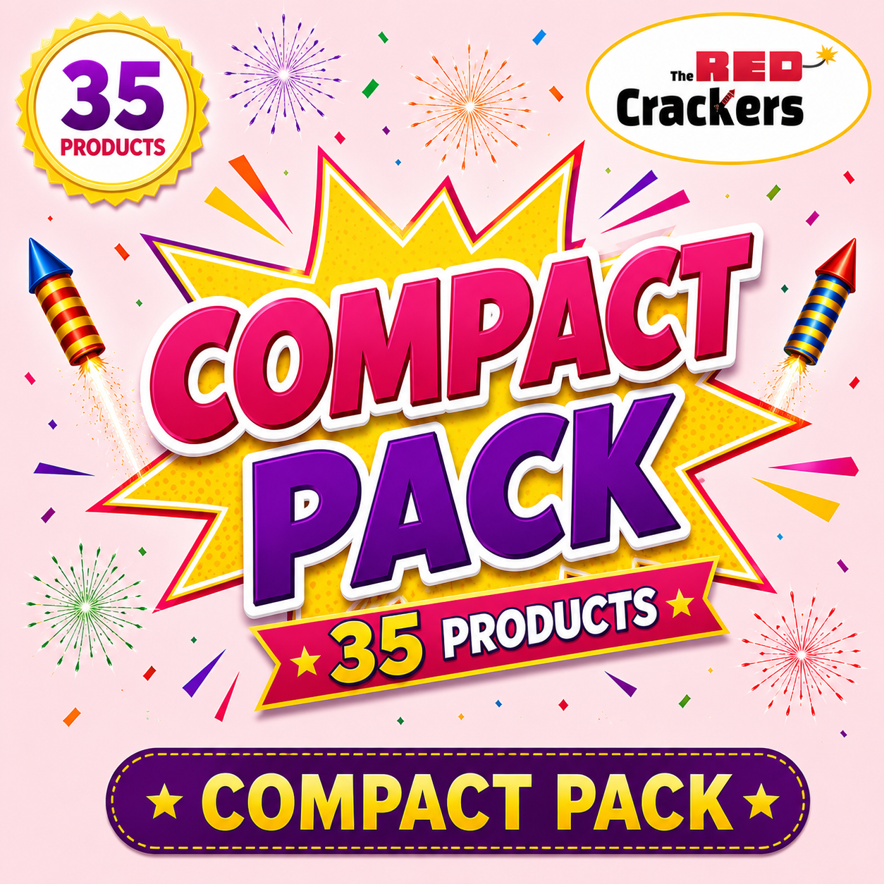 Buy Compact Pack 35 Products Gift Box Online from Sivakasi
