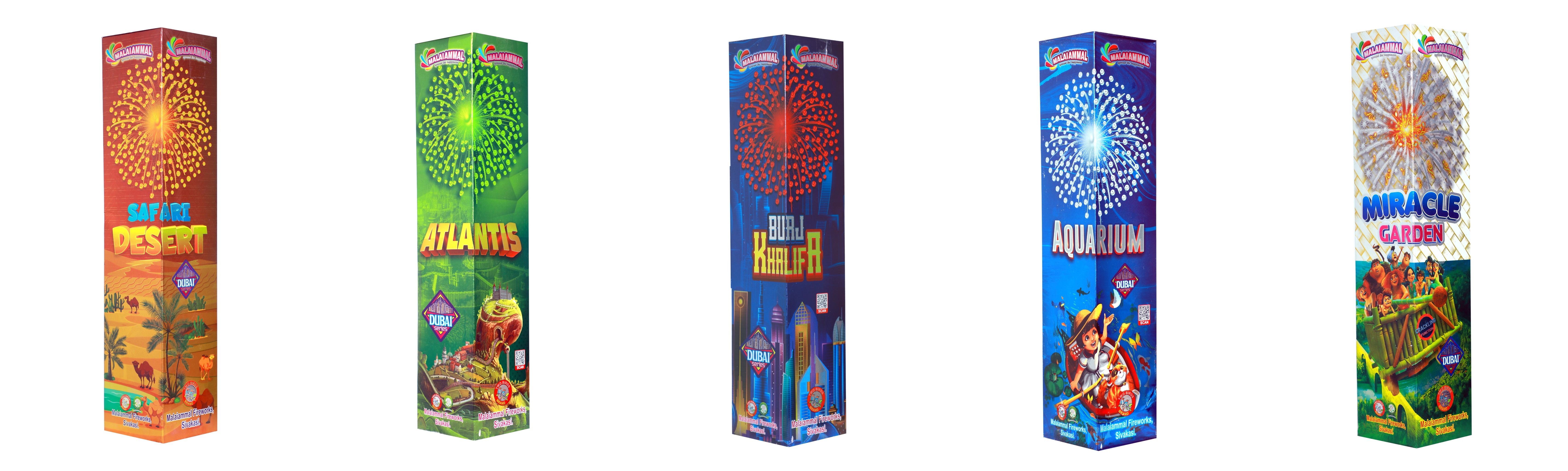5 in 1 Fancy (2") Multi Colour